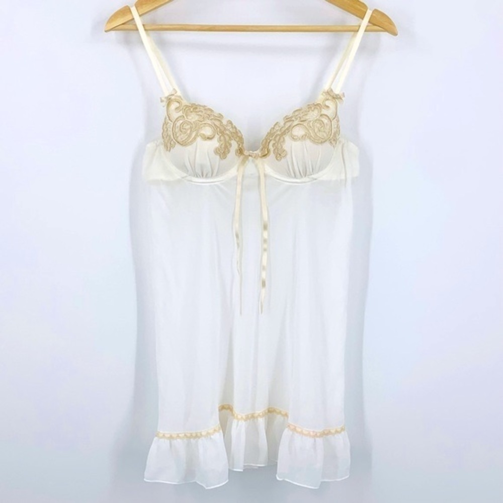 Linea Donatella Intimates Sheer Lace Babydoll